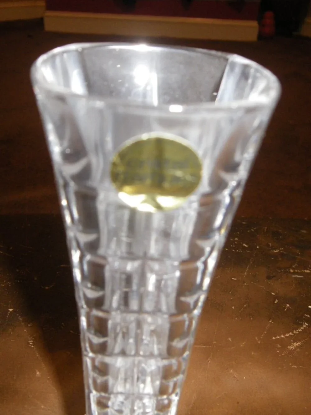 Vintage Small Crystal Vase Cristal D’arques France